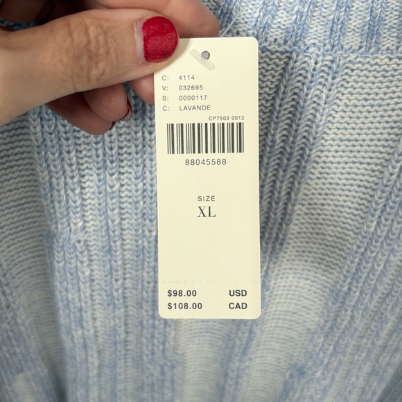 Anthropologie NWT XL Pilcro knit high low pullover sweater - Picture 10 of 11